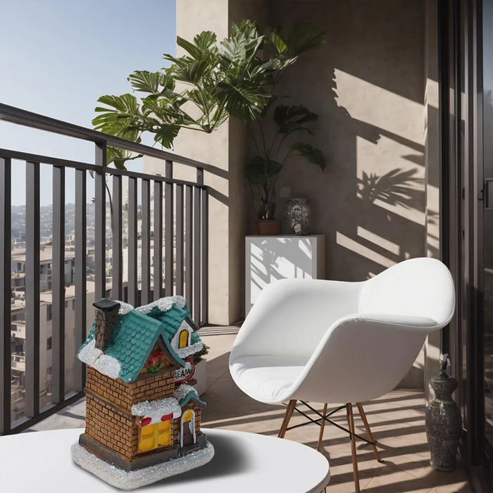 Brightness LED Light Up Small Village House Scene Christmas Decor Ornament 2024 New Year Home Decor Navidad