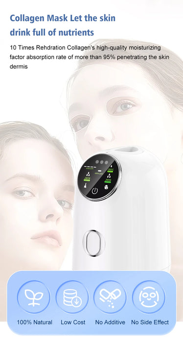 Face Mask Machine DIY Vegetable Juice Collagen Automatic Mask Maker Self-Make Natural Fruit Home Use Beauty Salon Mask Device