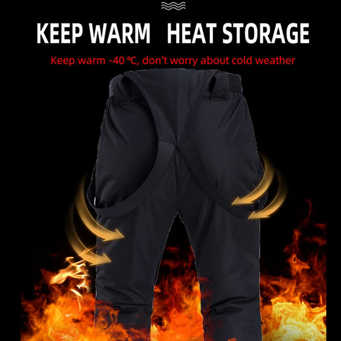 Outdoor Winter Ski Snow Trousers Water Resistant Snowboard Pants Thick