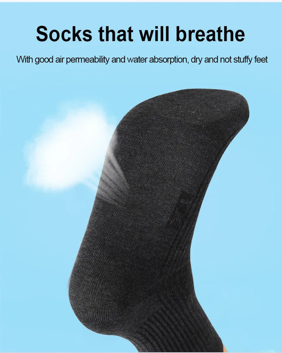 HSS Brand 5 Pairs/Lot Men‘s Socks Cotton Casual Business Stripe Socks Deodorant Breathable Black White Travel Winter Socks Man