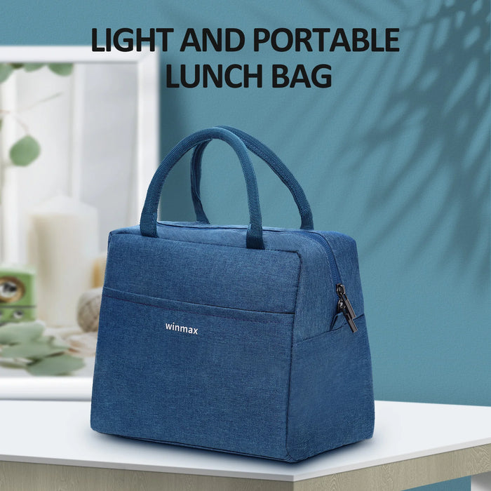 Lunch Box Thermal Bag Portable Waterproof Durable Wide Opening