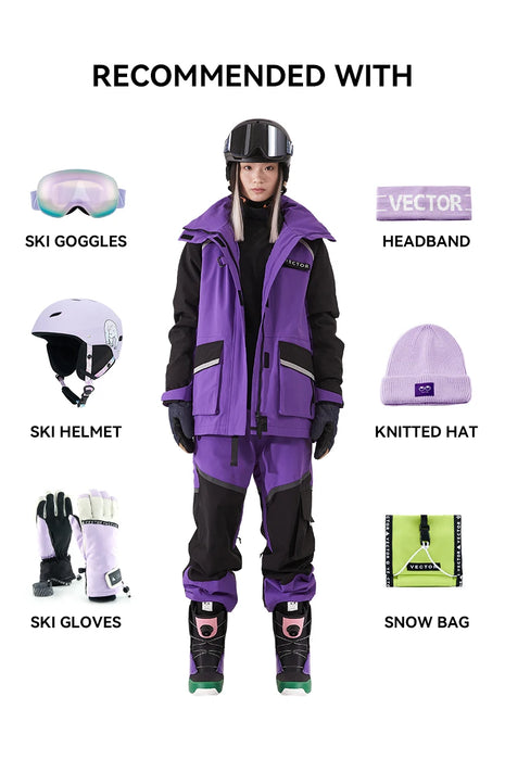 Winter Ski Pants Women Warm Snow Trousers
