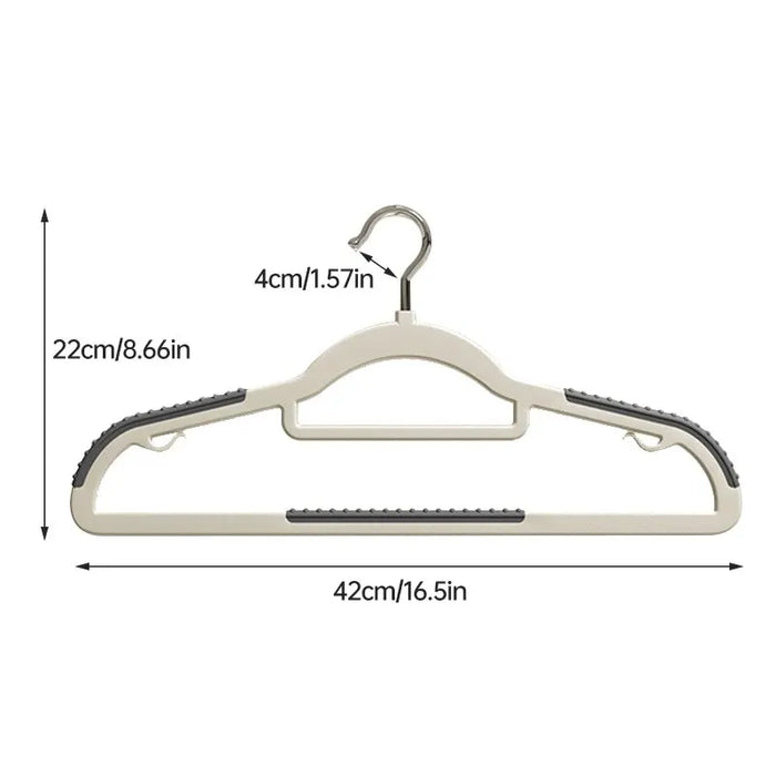 10PCS Clothes Hanging Household Hangers Non-slip Dormitory Bedroom Special Storage Clothes Hanging No Trace