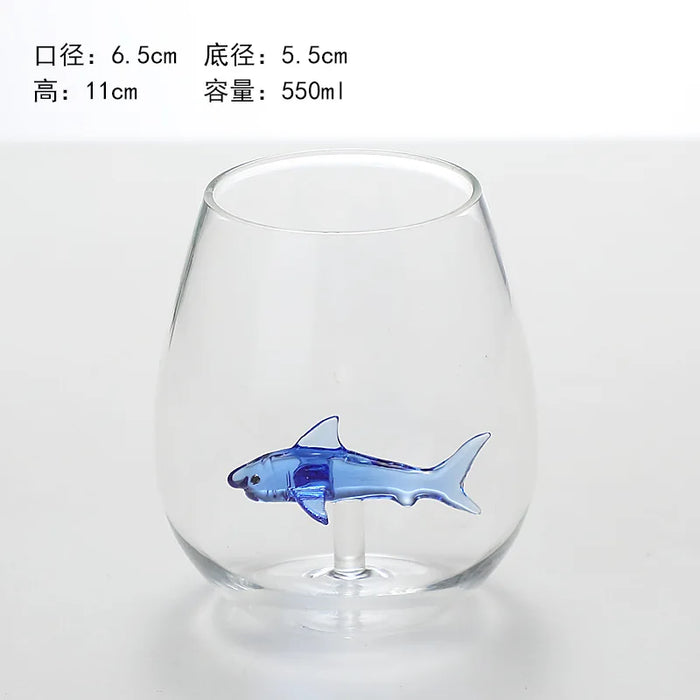 3D Cartoon Animal Glass Cup Home Plant Modeling Glass Mug Three-dimensional Animal Shape Milk Juice Glass Water Cup