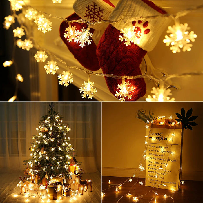 Christmas Santa Claus String Light Garland Xmas Tree Pendant