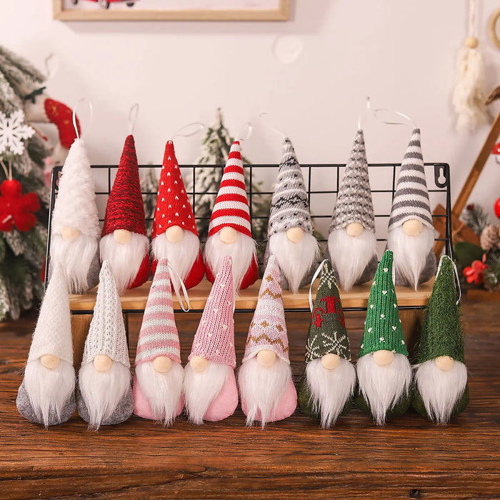 3pc Faceless Doll Knitted Hat Gnome Doll Gifts Xmas Merry Christmas Decorations