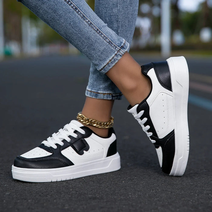 HKDQ Trendy Skate Shoes Unisex Platform Casual Sneakers Women Low-cut Comfortable Lightweight Outdoor Skateboard Shoes For Men