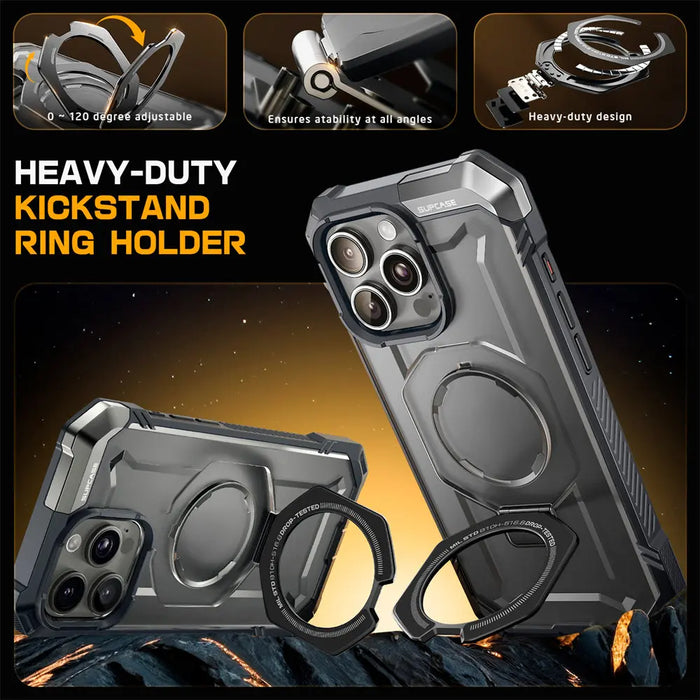 SUPCASE For iPhone 16 Pro Max Case with Camera Control Capture Button UB Grip Heavy Duty Rugged Magnetic Phone Case with Stand
