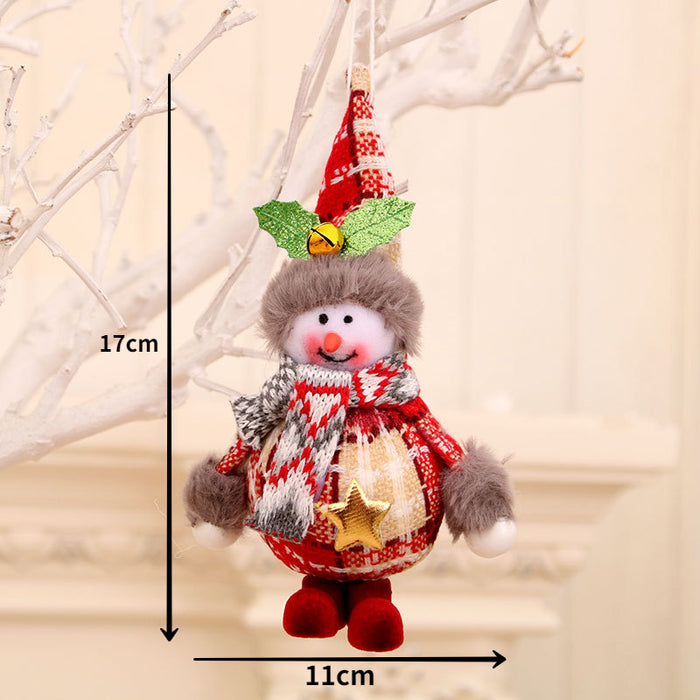 Christmas Santa Snowman Deer Doll Decoration