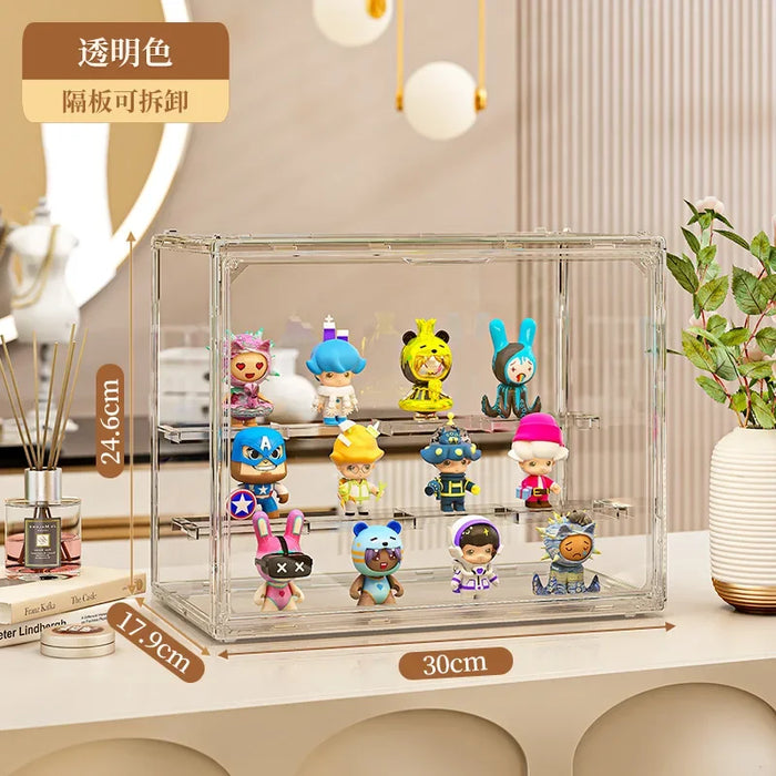 Acrylic Showcase for Collectible Figures and Blind Box Toys, Clear Display Stand