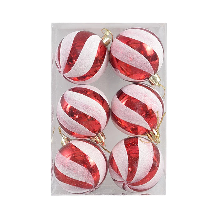 6Pcs/box 6cm Christmas Ball Ornaments Tree Hanging Pendant Christmas Decorations