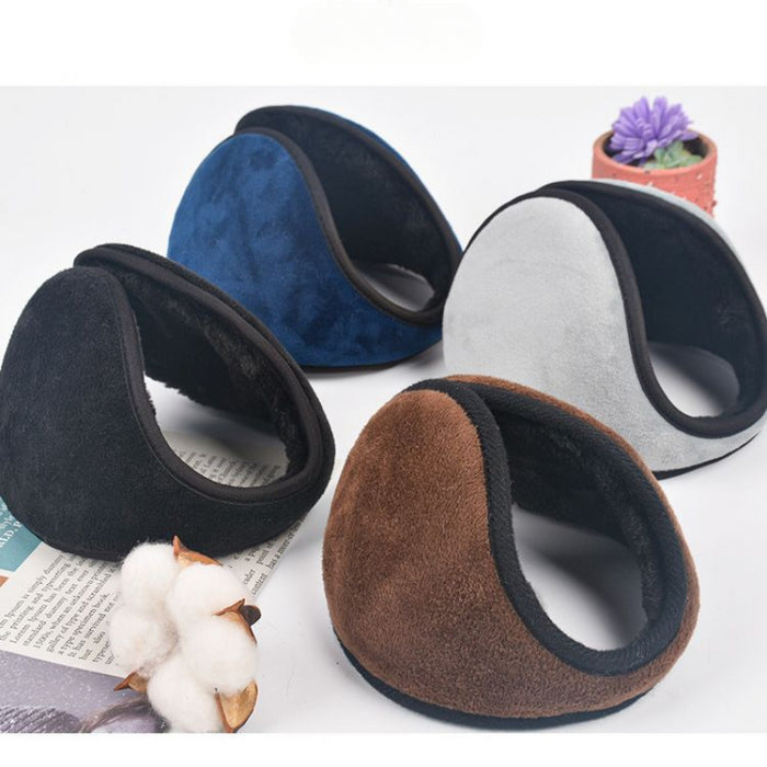 Soft Earmuffs Women Men Ear Cover Protector Thicken Plush Winter Warm Men's Solid Fleece Earmuff Warmer Apparel Accessories
