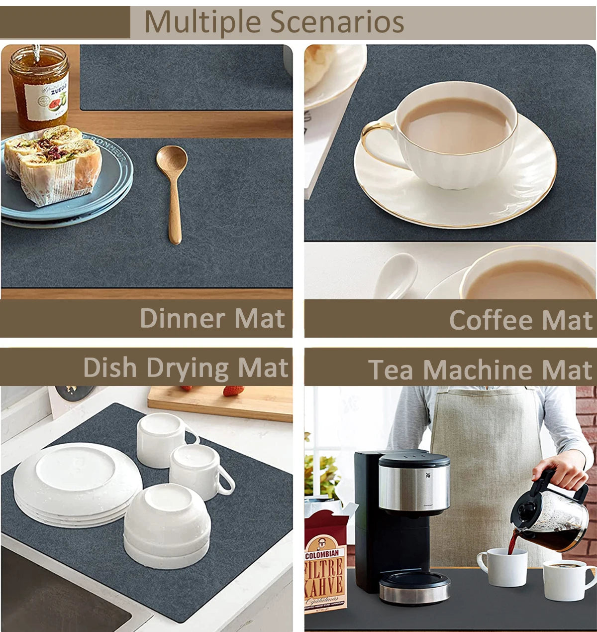 Super Absorbent Dish Drying Mat
