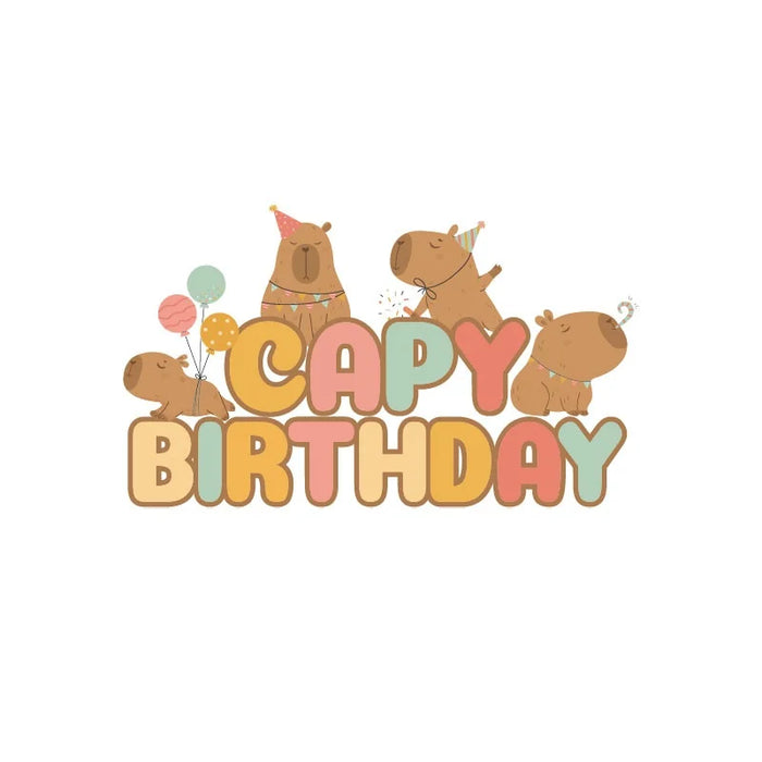 Capybara Birthday Decoration Cartoon Tableware Cups Plate Napkin Balloons Capybara Theme Birthday Party Decoration Supplies Kit