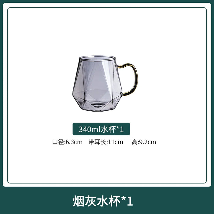 2L Large Capacity Cold Water Bottle Glass Heat-Resistant High Temperature Cold Water Bottle Teapot Set Boiling Water Cup