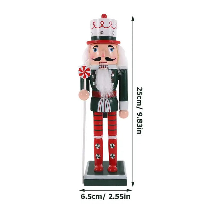 Christmas Nutcracker Figure Soldier Wooden Vintage Puppet Creative Handicrafts Gift