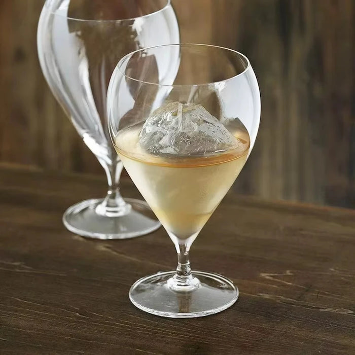 Japanese Water Droplets Style Short Wine Glass Handmade Crystal Extremely Thin Craft Red Wine Champagne Sherry Glass Cup