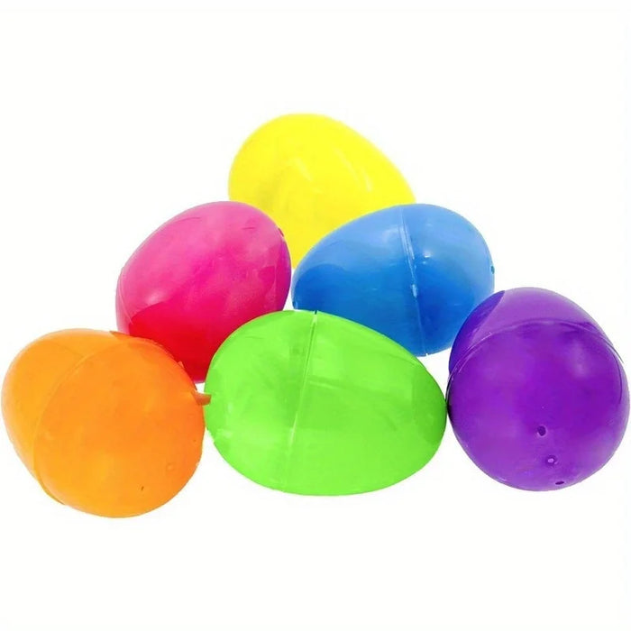 25/50 Pcs 2.25inch Fillable Easter Eggs Colorful Bright Plastic, Perfect for Easter Egg Hunt, Suprise Egg, Easter Hunt