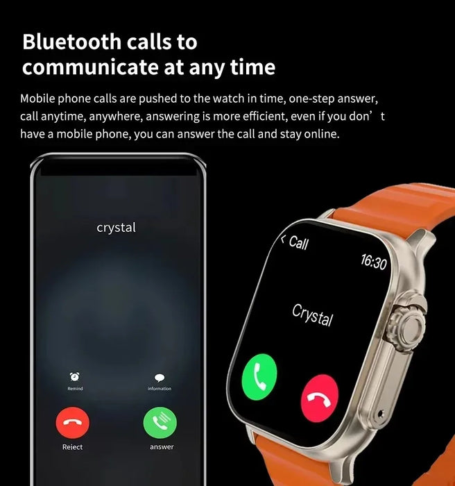 2025 New T900 Ultra Smartwatch 49mm 2.09" AMOLED Screen NFC Fitness Waterproof Watches for Man IWO Watch Ultra 9 Smart Watch Men