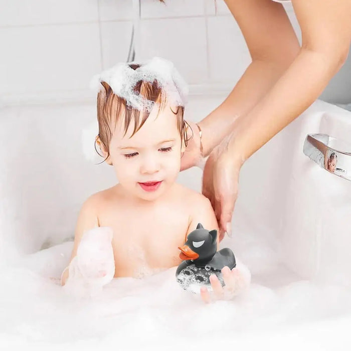 Halloween Mini Black Rubber Duck for Kids Bath Toys
