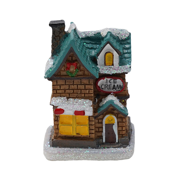 Brightness LED Light Up Small Village House Scene Christmas Decor Ornament 2024 New Year Home Decor Navidad