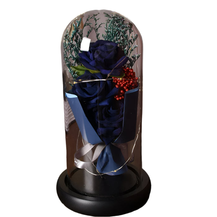 1pc Rose LED Eternal Flower Rose Artificial Flower Christmas Wedding Valentine's Day Birthday Gift Home Decor