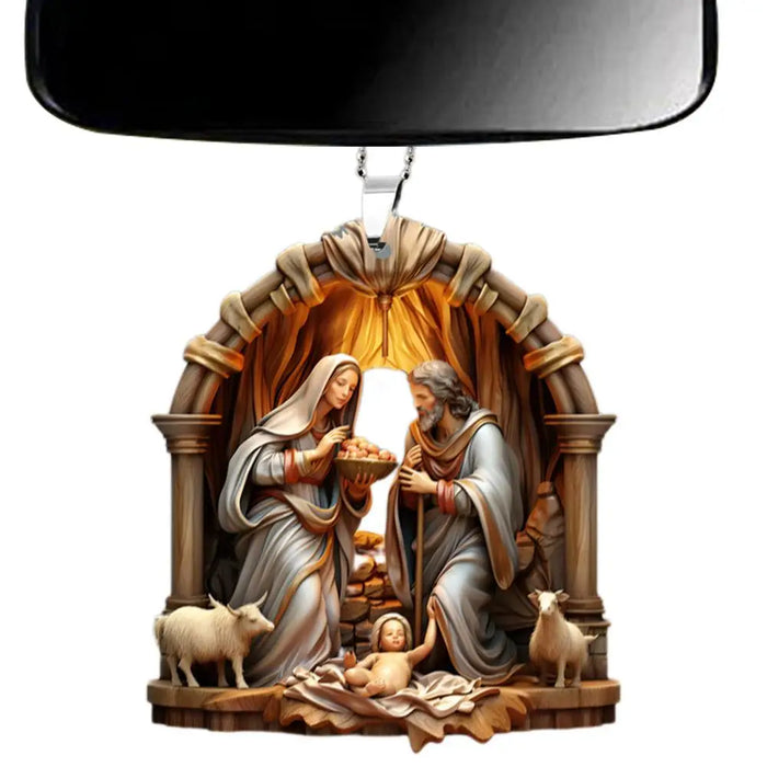 Christmas Nativity Scene Ornaments The Birth Of Jesus Decor Nativity Scene