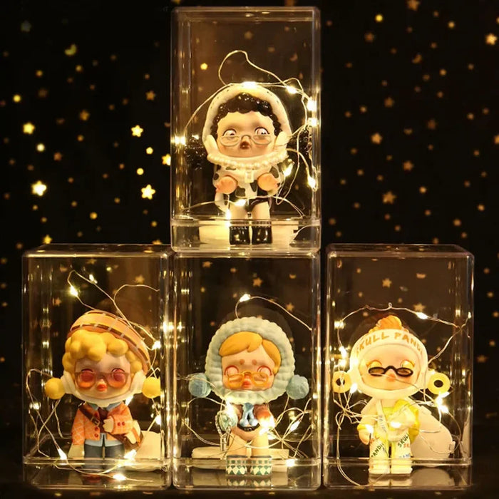 Acrylic Mystery Box Storage Display Frame Single Transparent Box Display Stand Case Dust Proof Toys Collectible Artcrafts Boxes