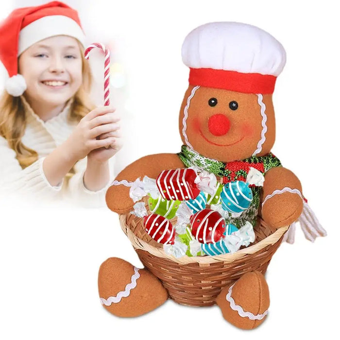 Christmas Candy Bowl Basket Christmas Table Decor Candy Holder