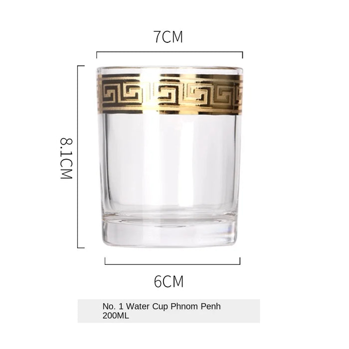 Phnom Penh European Glass Brandy Champagne Glasses Tall Wine Glasses Crystal Wine Glasses Table Household Glasses