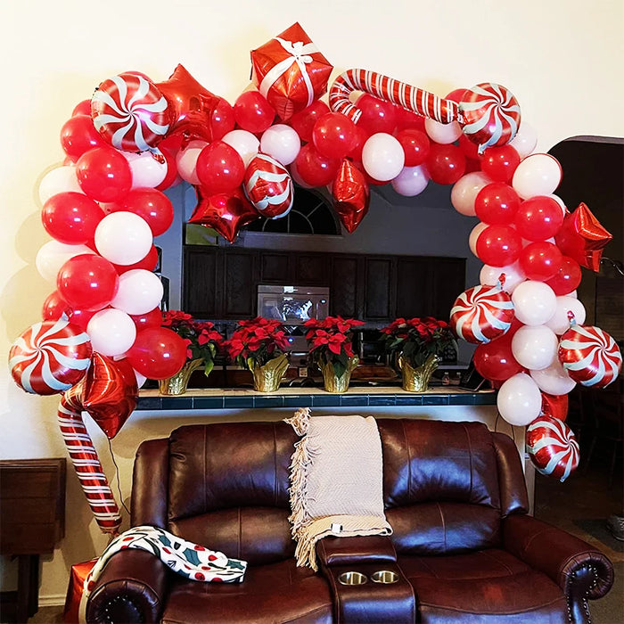 Christmas Balloon Garland Arch Matte Red Balloon