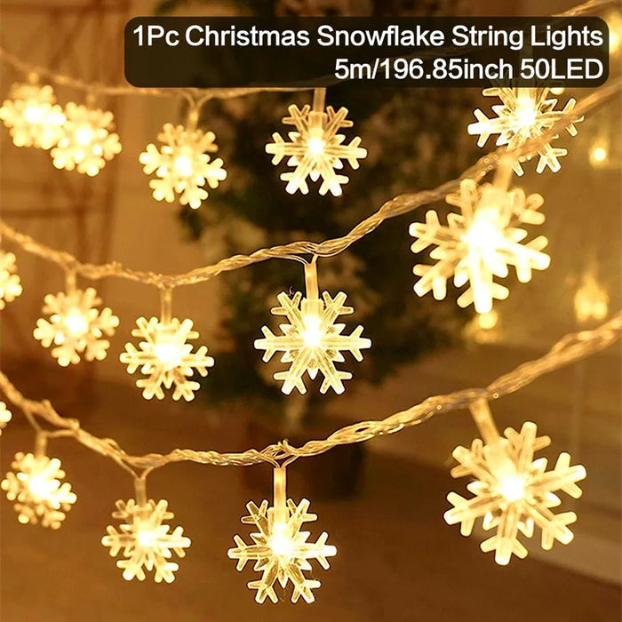 Christmas Santa Claus String Light Garland Xmas Tree Pendant