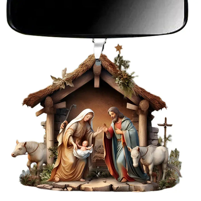 Christmas Nativity Scene Ornaments The Birth Of Jesus Decor Nativity Scene
