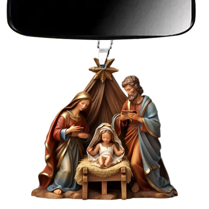 Christmas Nativity Scene Ornaments The Birth Of Jesus Decor Nativity Scene