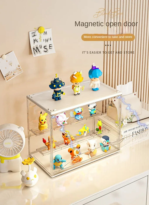 Acrylic Showcase for Collectible Figures and Blind Box Toys, Clear Display Stand