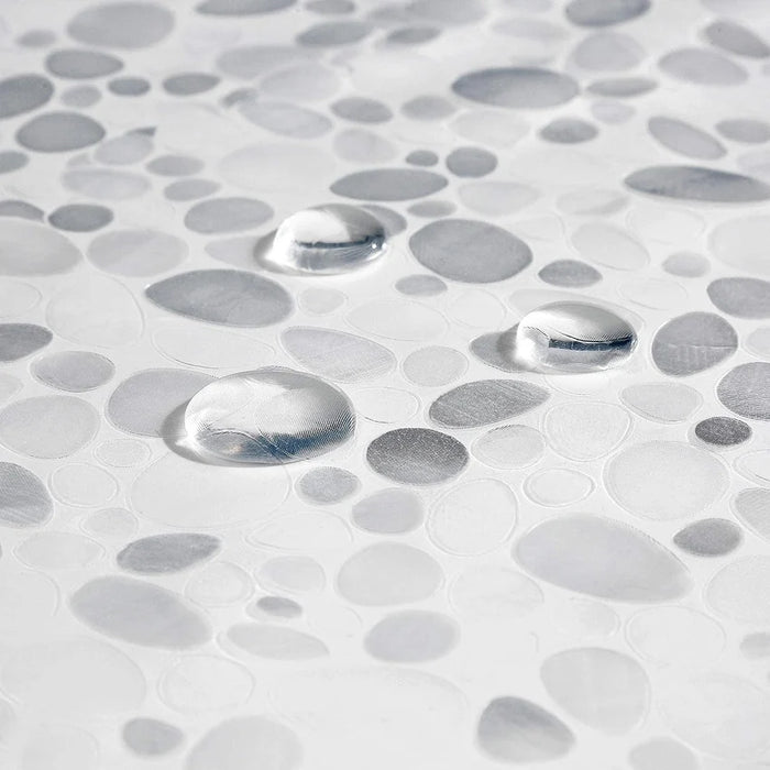 Pebble Shower Curtain Transparent Lining Waterproof Bathtub Bathing Cover Cobblestone Bathroom Bath Curtains Liner