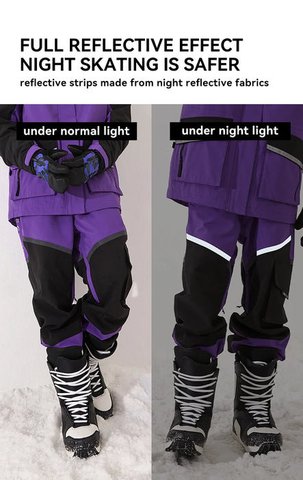 Winter Ski Pants Women Warm Snow Trousers