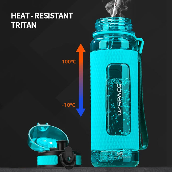 UZSPACE Sport Water Bottles BPA Free Portable Gym Anti-fall Leak-proof Large Capacity Fitness Kettle Tritan Plastic Drink Bottle