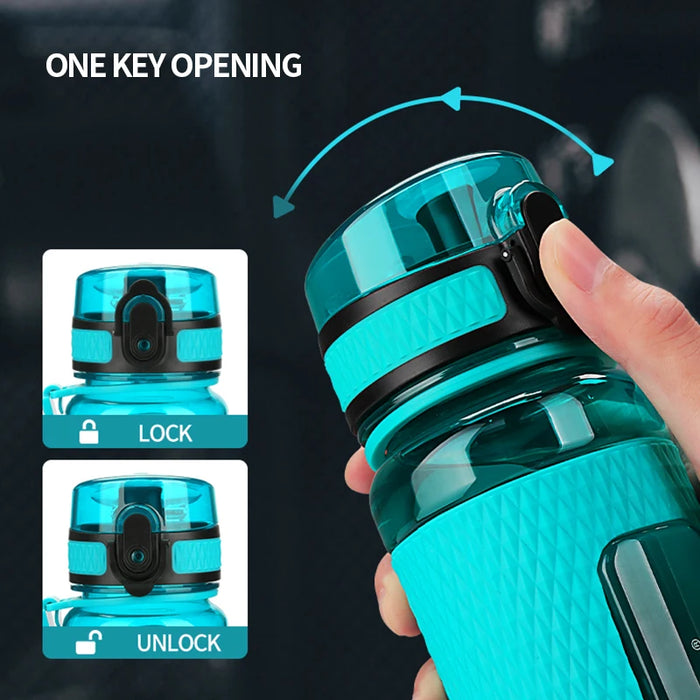 UZSPACE Sport Water Bottles BPA Free Portable Gym Anti-fall Leak-proof Large Capacity Fitness Kettle Tritan Plastic Drink Bottle