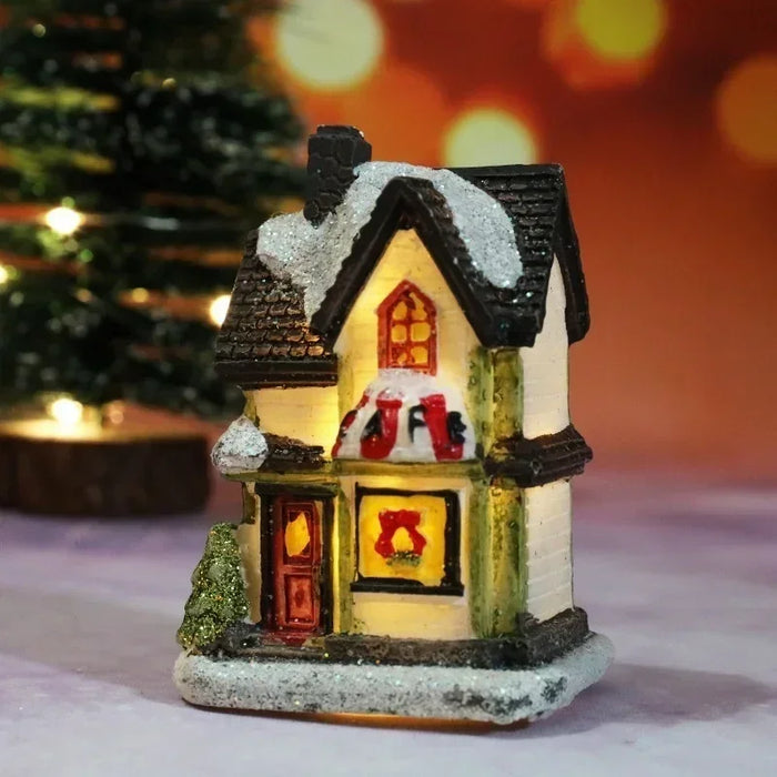 Christmas Home Decoration Miniature Village House Building Ornaments