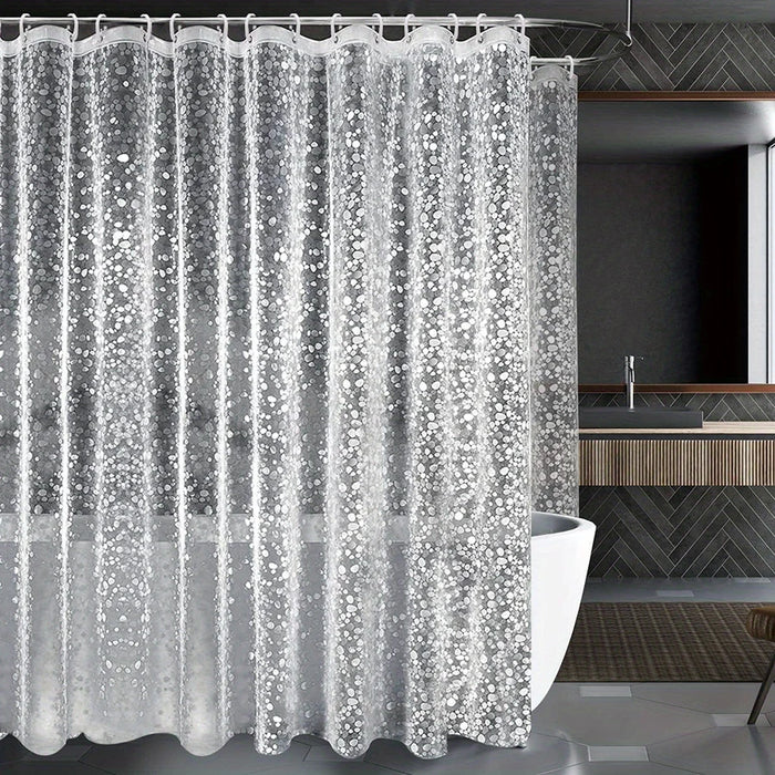Pebble Shower Curtain Transparent Lining Waterproof Bathtub Bathing Cover Cobblestone Bathroom Bath Curtains Liner