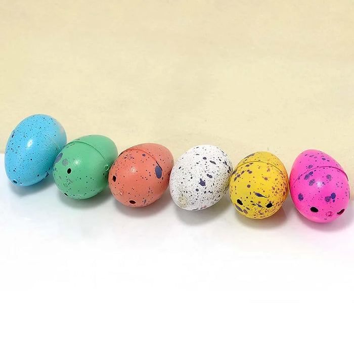 6PCS Growing Easter Eggs with Mini Dinosaur Toys Inside for Kids Boys Girls Easter Basket Stuffers Gifts Fillers Party Favors