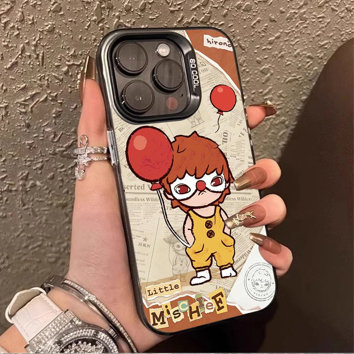 Cartoon Balloon Dinosaur Hirono Phone Case For iPhone 16 Pro Max 15 14 13 Pro Max 16 Plus Hard Bumper Back Cover