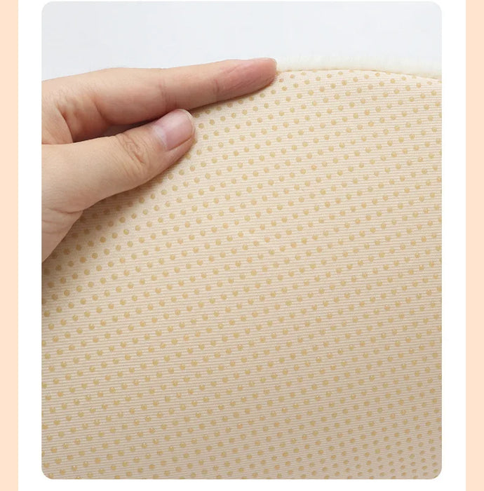 Plush Cute Cartoon Car Seat Cushion Pad Full Set Breathable Four Seasons Car Seat Cover Anti Slip Interior Accessories Universal