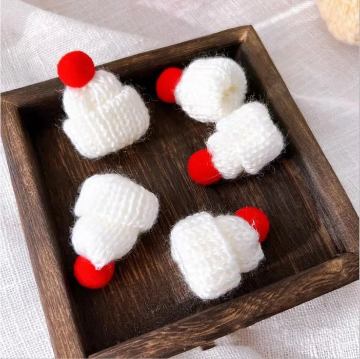 1pcs Mini Christmas Wine Bottle Covers Santa Hats Scarf
