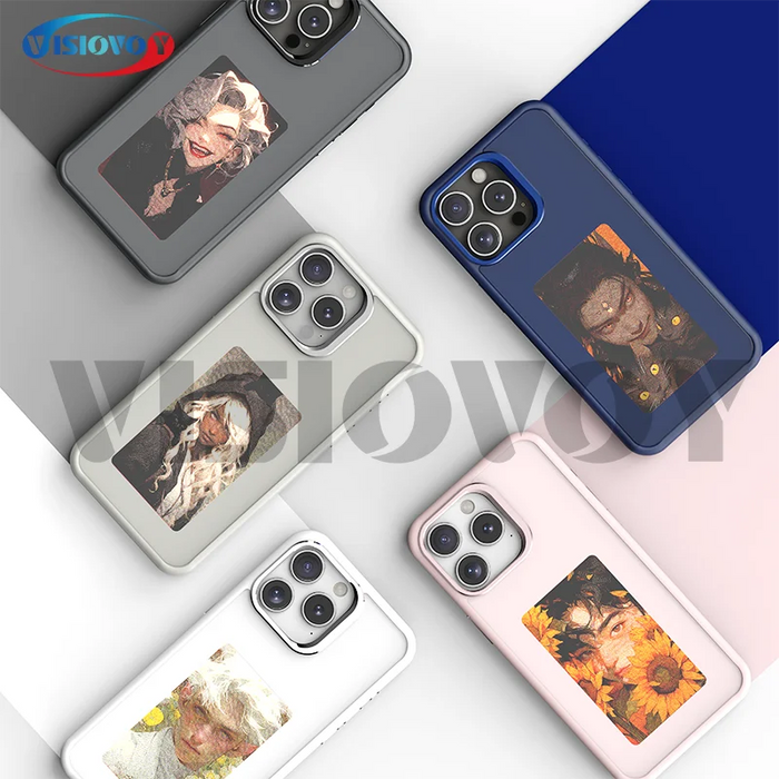 NFC Function Smart Phone Case For E ink 4 Color Screen DIY Fashion Phone Case