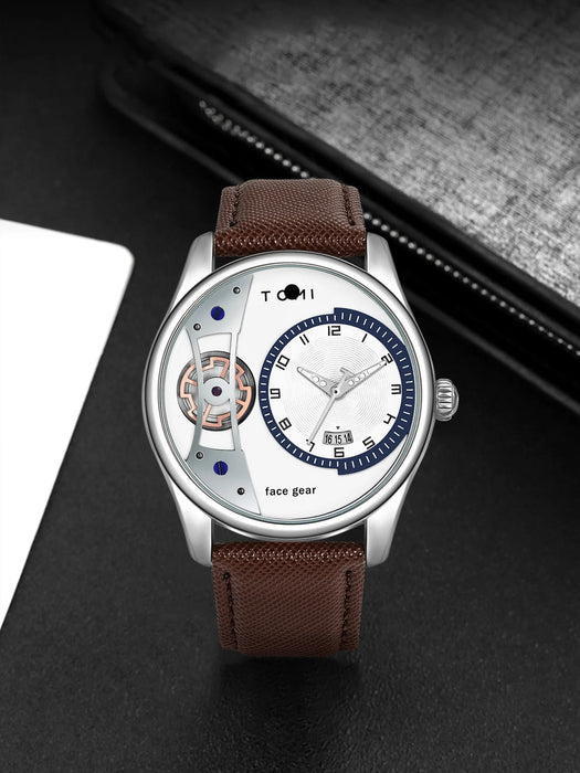 Set Gift Box for Men's Minimalist Business Watch Luxury Versatile Double Strap Detachable Watch Festival Gift