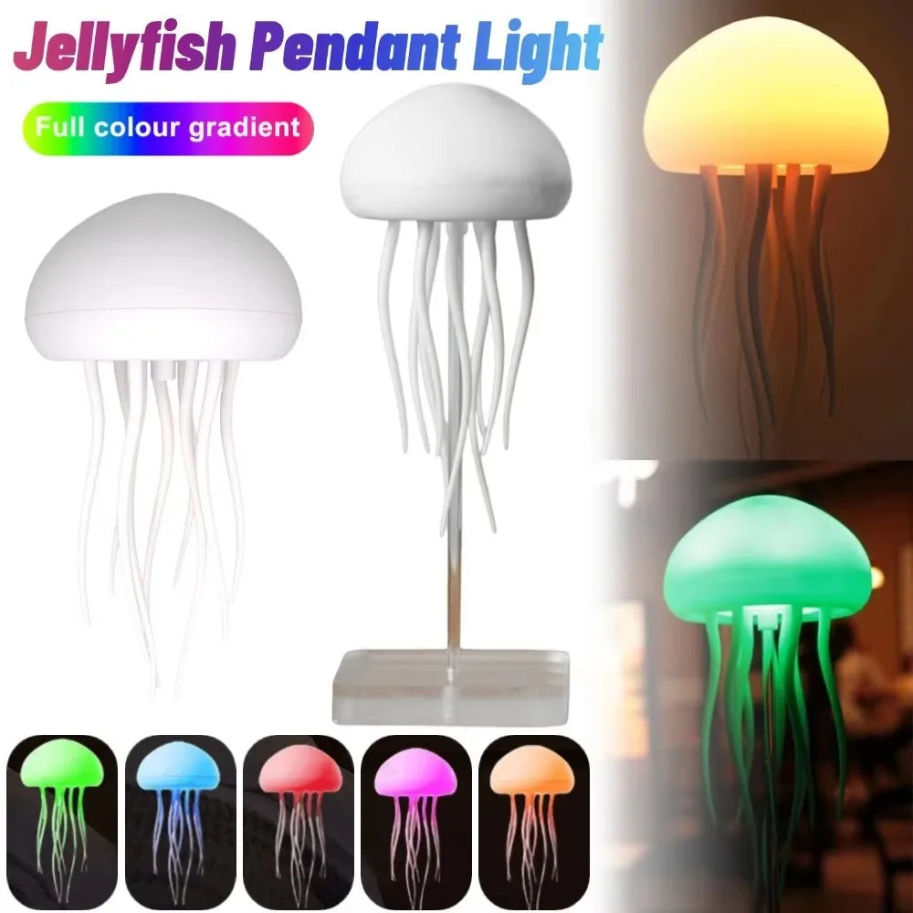 Voice Control Rgb Gradient Jellyfish Night Light