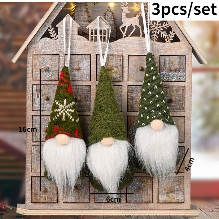 Christmas Santa Snowman Deer Doll Decoration