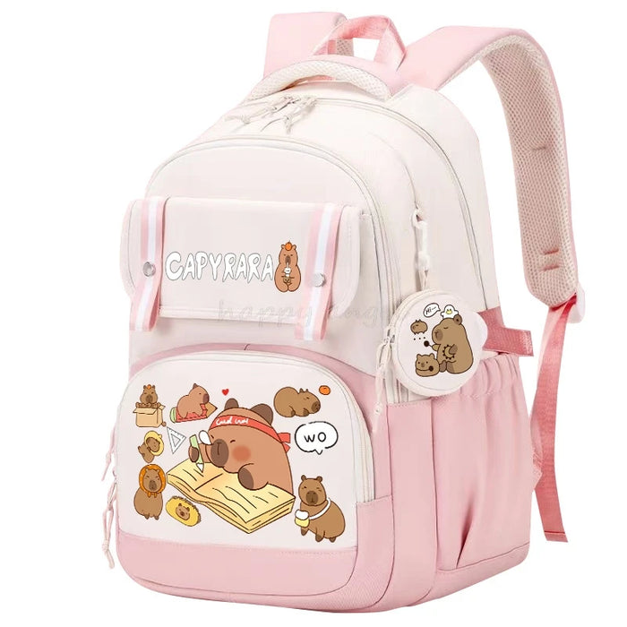 Cute Capybara Backpacks Mochilas aestethic Backpacks for Teenager Canvas Laptop Backpack School Student Kawaii Bag Best Gift